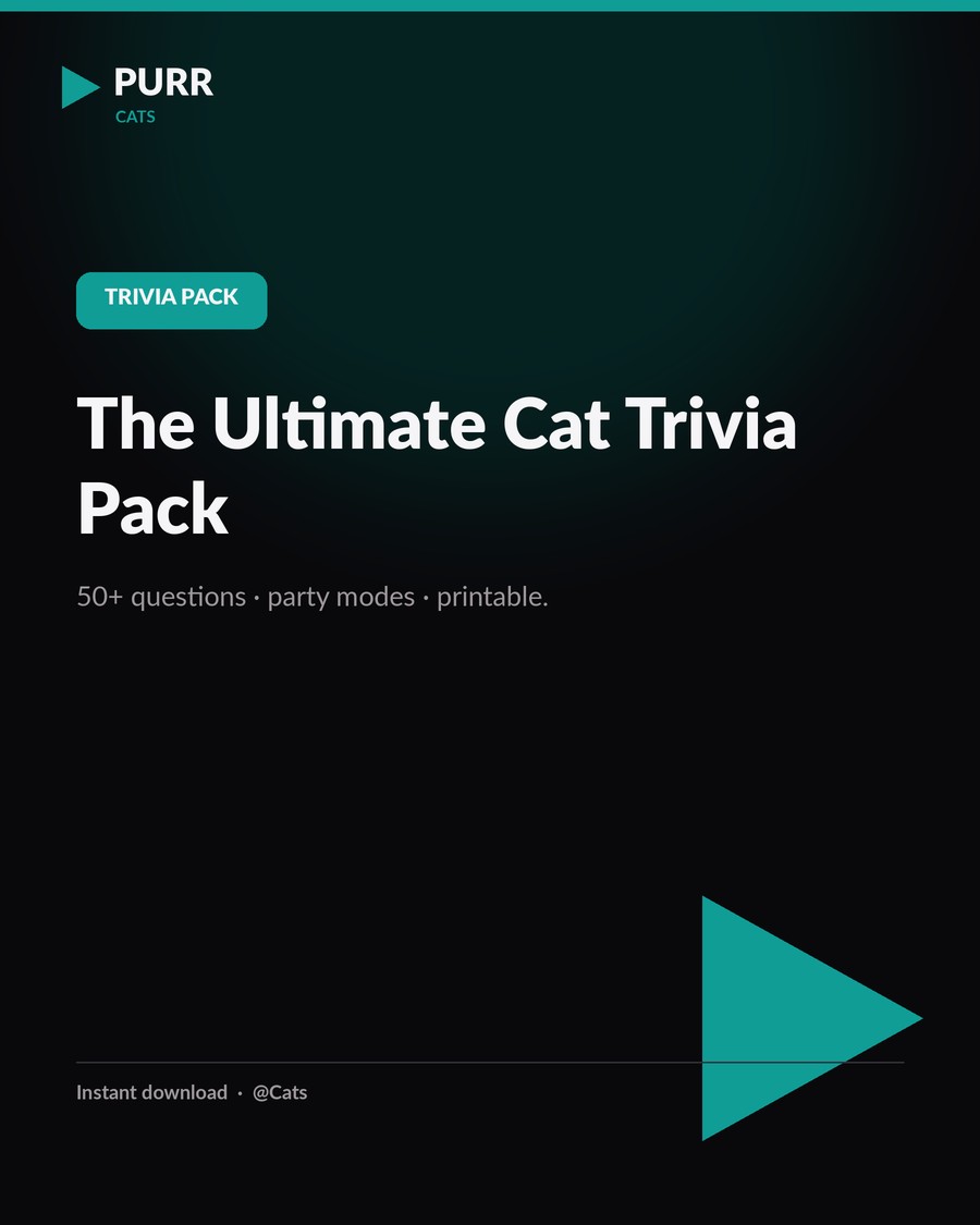 The Ultimate Cat Trivia Pack